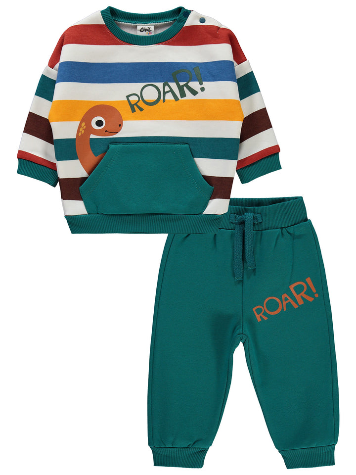 Civil Boys Pajama Suit Fleece L/S 2Pcs #E617 (W-22)