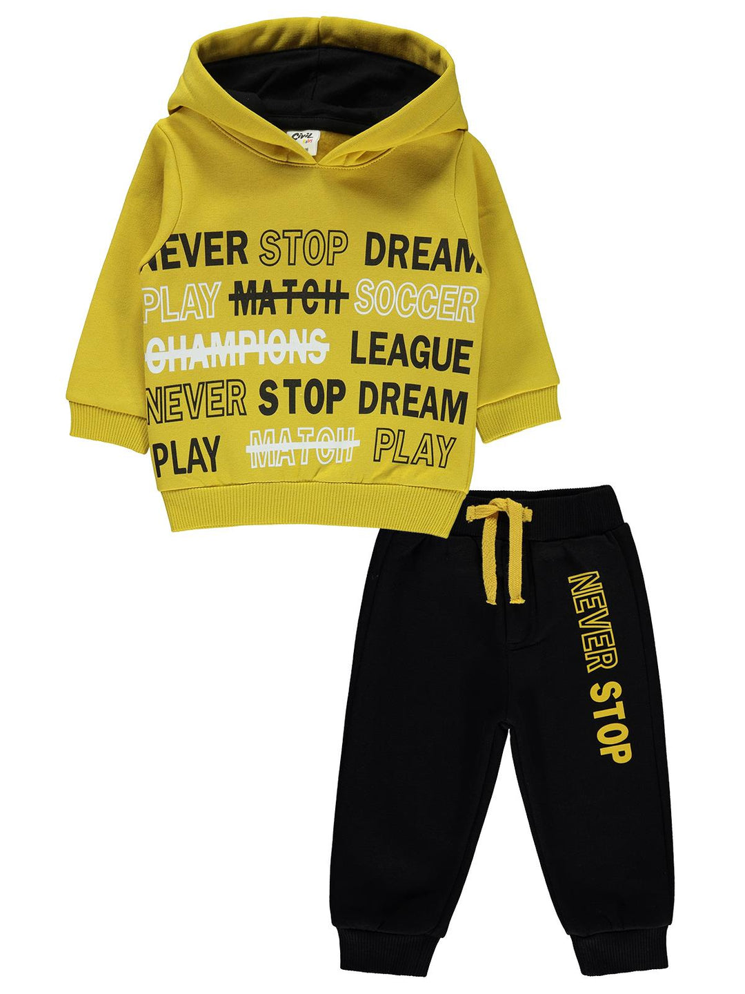 Civil Boys Pajama Suit Fleece L/S 2Pcs #D092 (W-22)