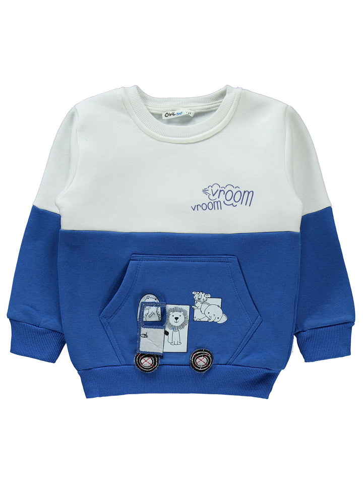 Civil Boys Pajama Suit Fleece L/S 2Pcs #7536 (W-22)
