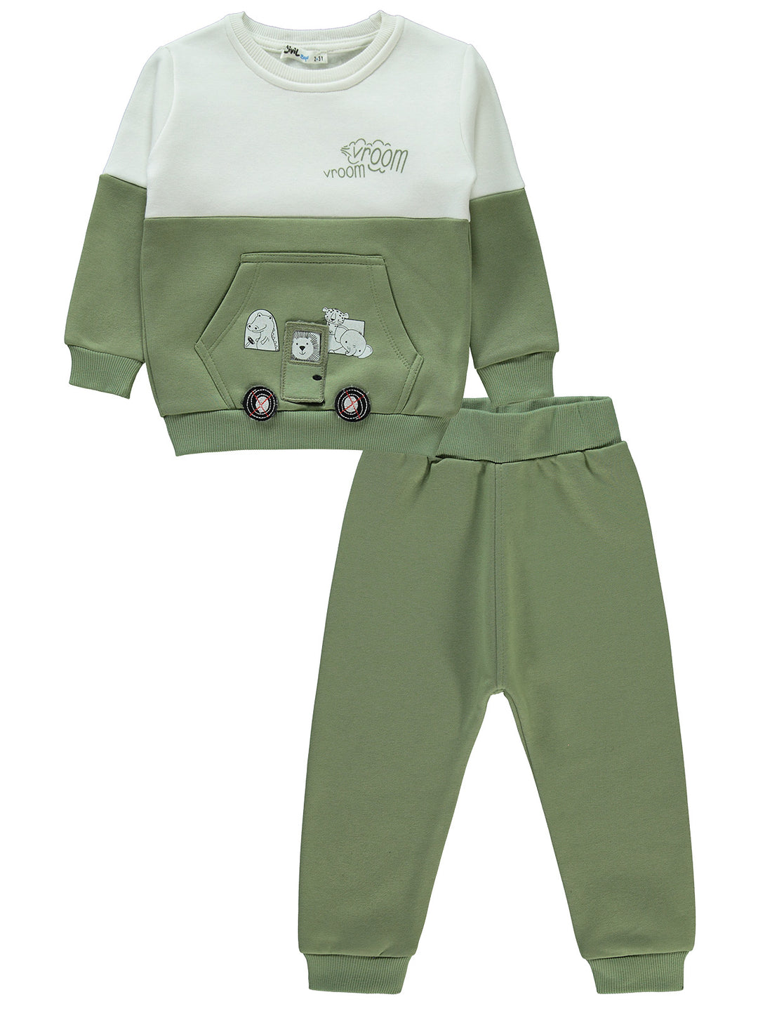 Civil Boys Pajama Suit Fleece L/S 2Pcs #7536 (W-22)