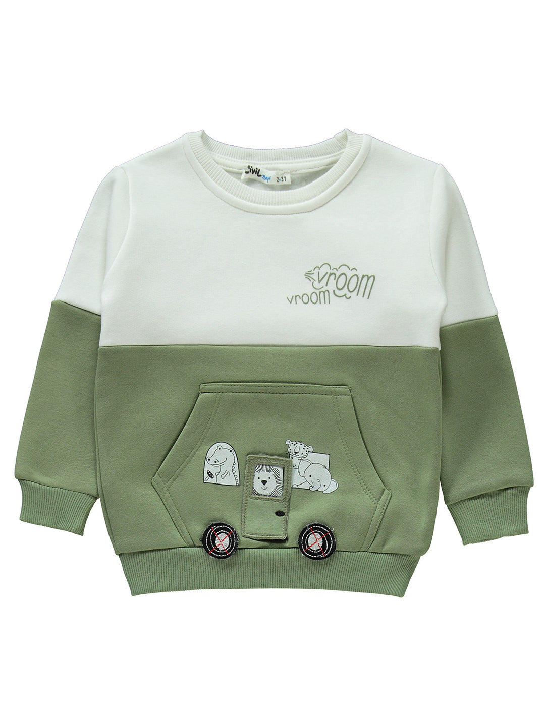 Civil Boys Pajama Suit Fleece L/S 2Pcs #7536 (W-22)