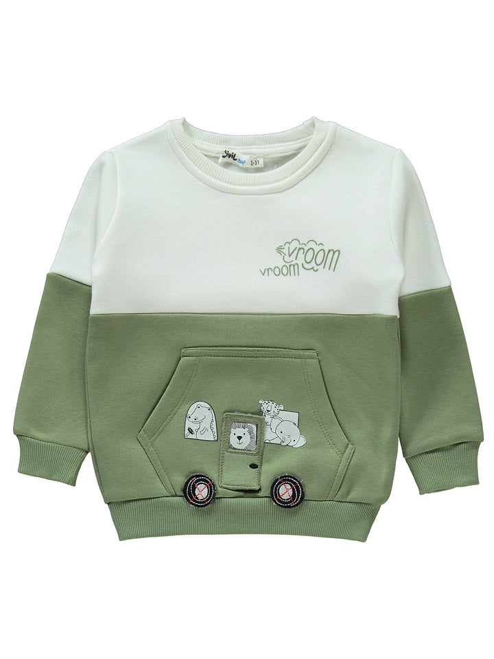 Civil Boys Pajama Suit Fleece L/S 2Pcs #7536 (W-22)