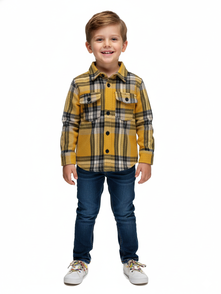 Civil Boys Shirt Check Falalen L/S #3000 (W-22)