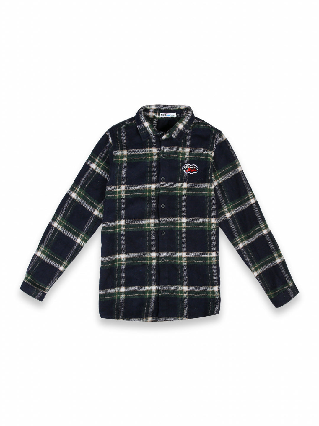 Civil Boys Shirt Check Falalen L/S #202212 (W-22)