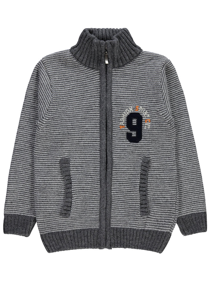 Civil Boys Zipper Sweater Woolen L/S #2281 (W-22)