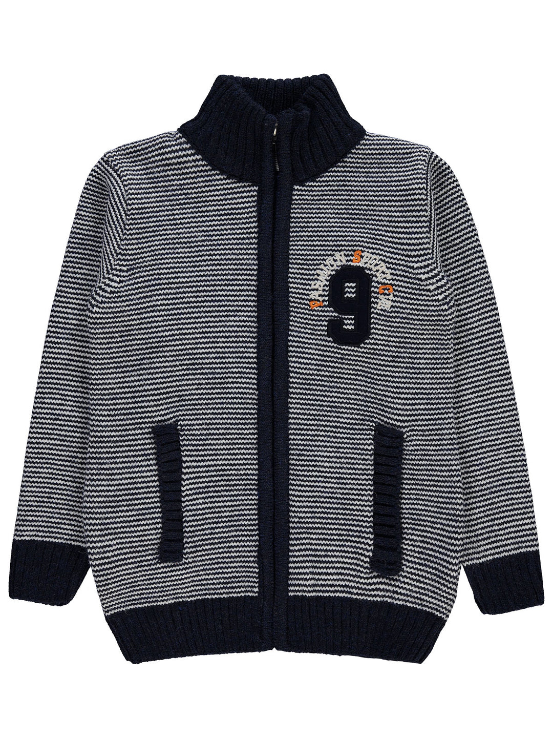 Civil Boys Zipper Sweater Woolen L/S #2281 (W-22)