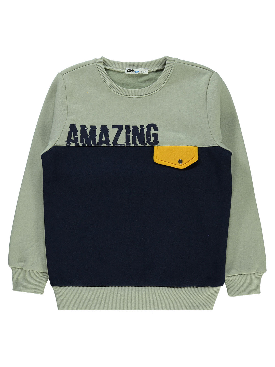 Civil Boys L/S Sweat Shirt Fleece #E719 (W-22)