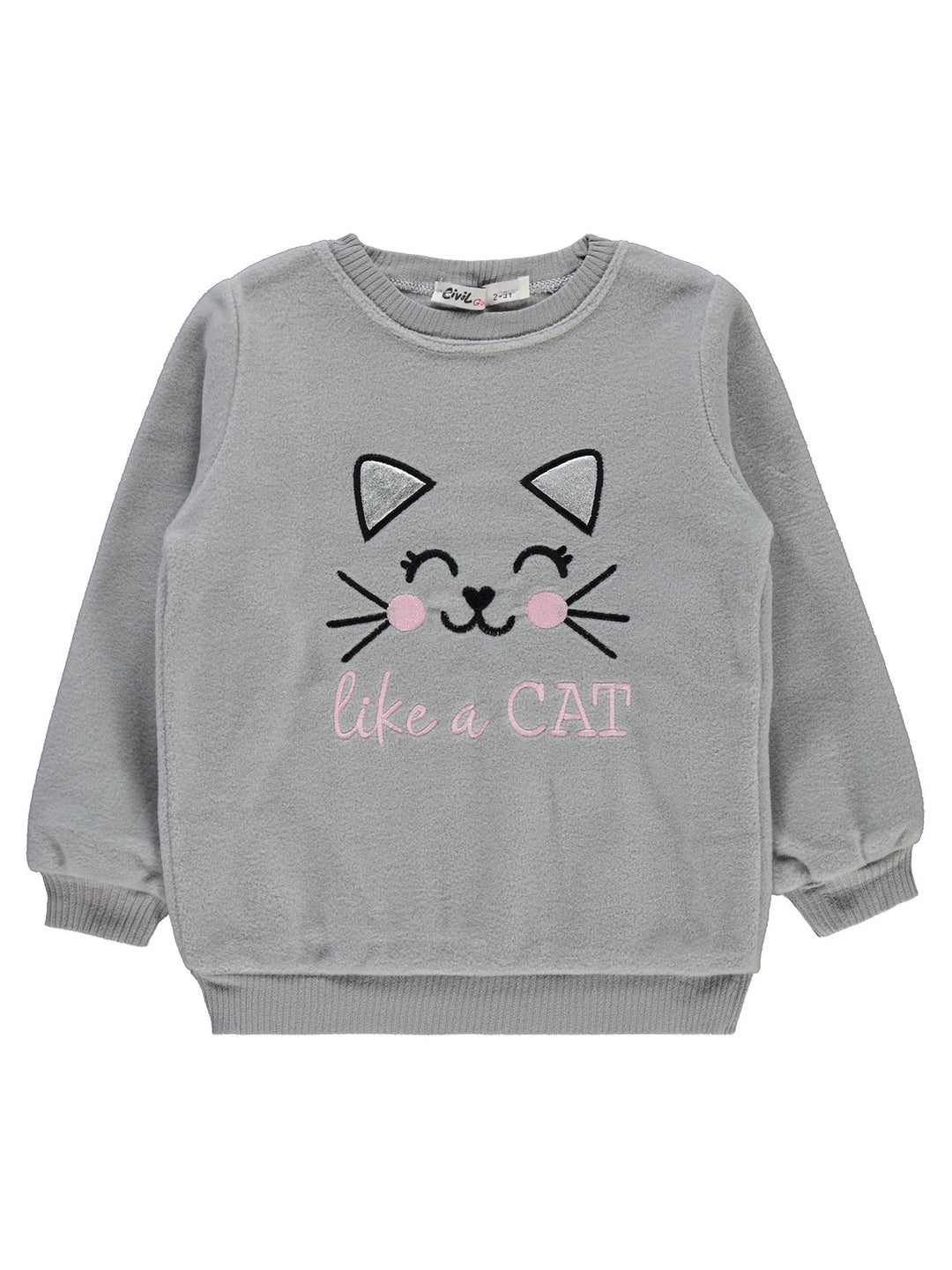 Civil Girls L/S Sweat Shirt Fleece #3413 (W-22)