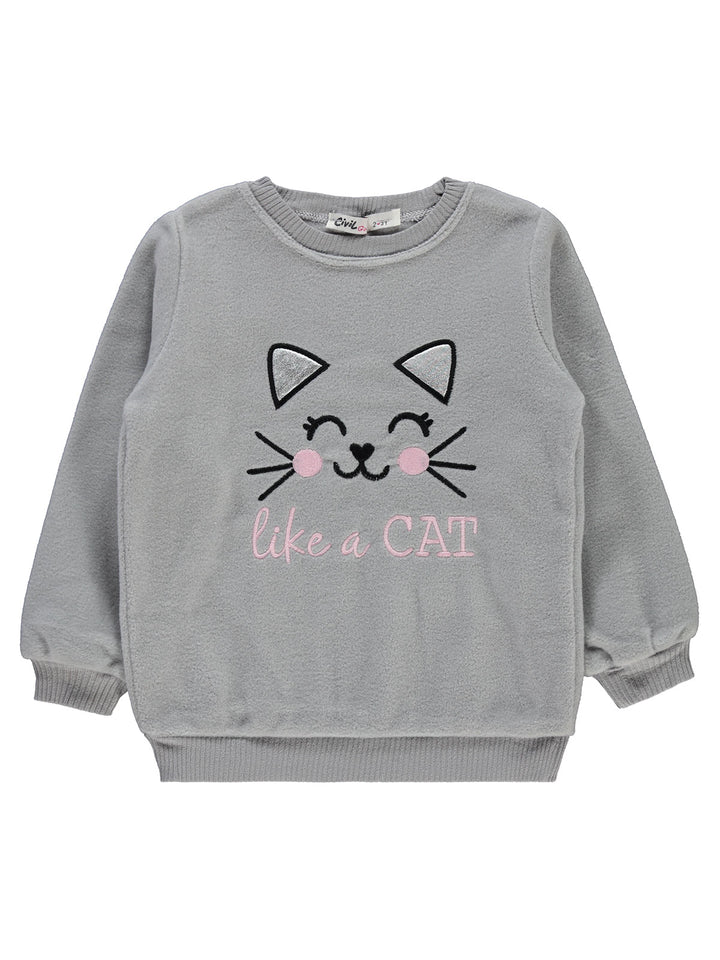 Civil Girls L/S Sweat Shirt Fleece #3413 (W-22)