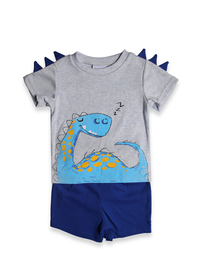 Little Me Boys H/S Cotton Knicker Suit 2Pcs #AD004 (S-23)