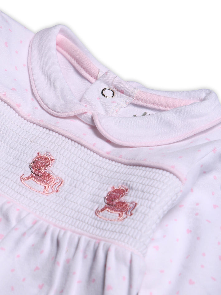 Junior Girls L/S Cotton Romper #07 (S-23)
