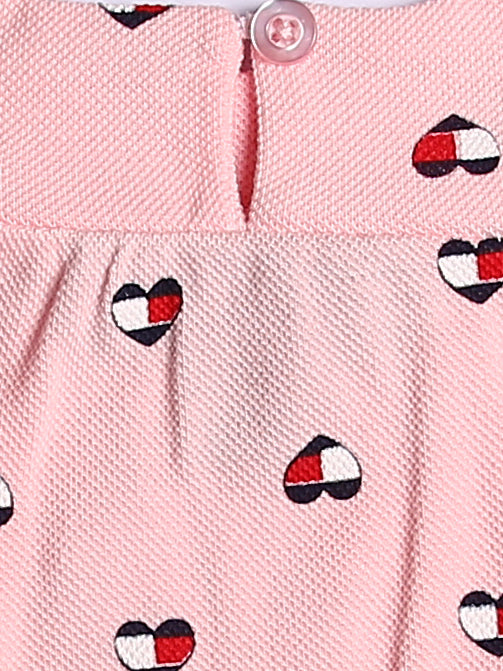 Tommy Hilfiger Girls H/S Cotton Tight Suit 2Pcs #BD-6 (S-23)