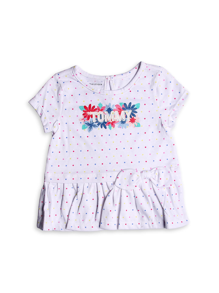 Tommy Hilfiger Girls H/S Cotton Tight Suit 2Pcs #BD-4 (S-23)