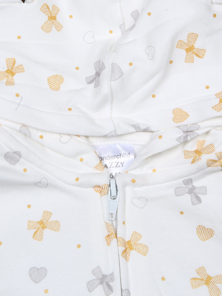 Wonder Child Girls L/S Cotton Tights Suit 3Pcs #048 (S-23)