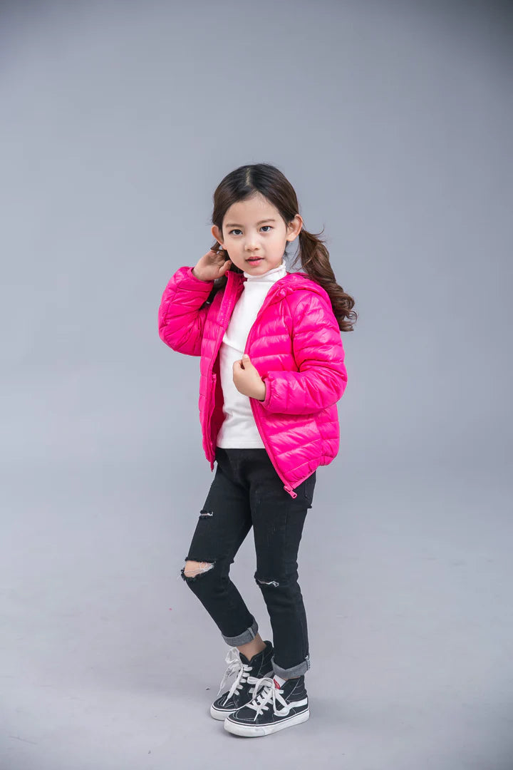 Imp Girls L/S Quilted Jacket With Hood #03 (W-23)