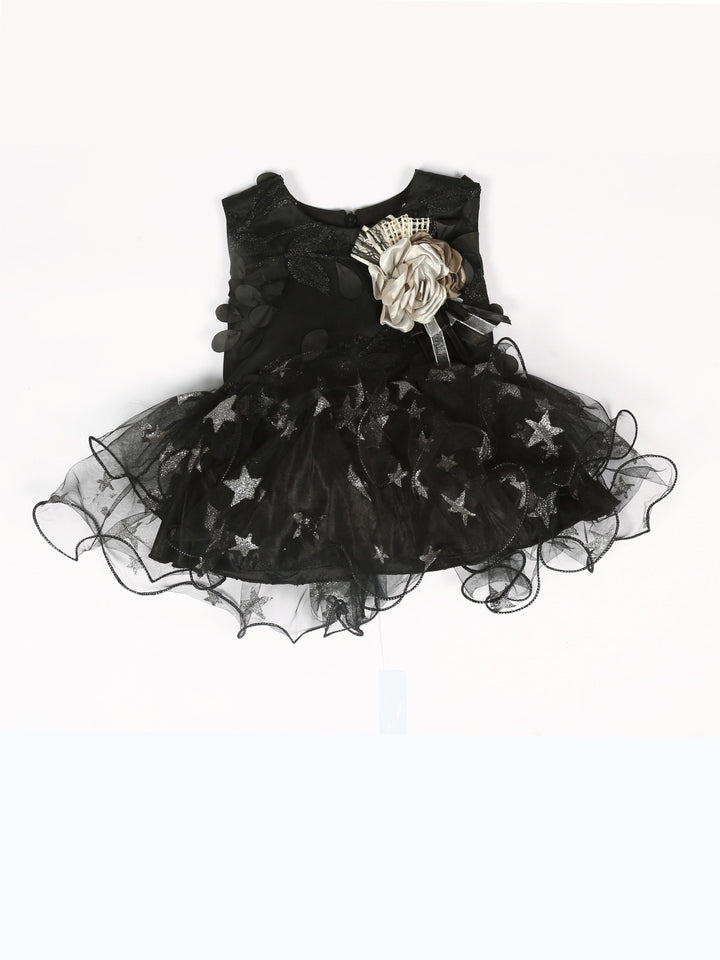 Imp Girls Fancy Frock With Flower #708 (S-24)