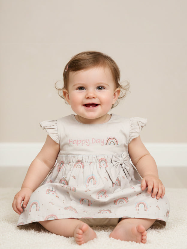 Wonder Child Girls C/S Frock Suit 2Pcs #208-092 (S-24)
