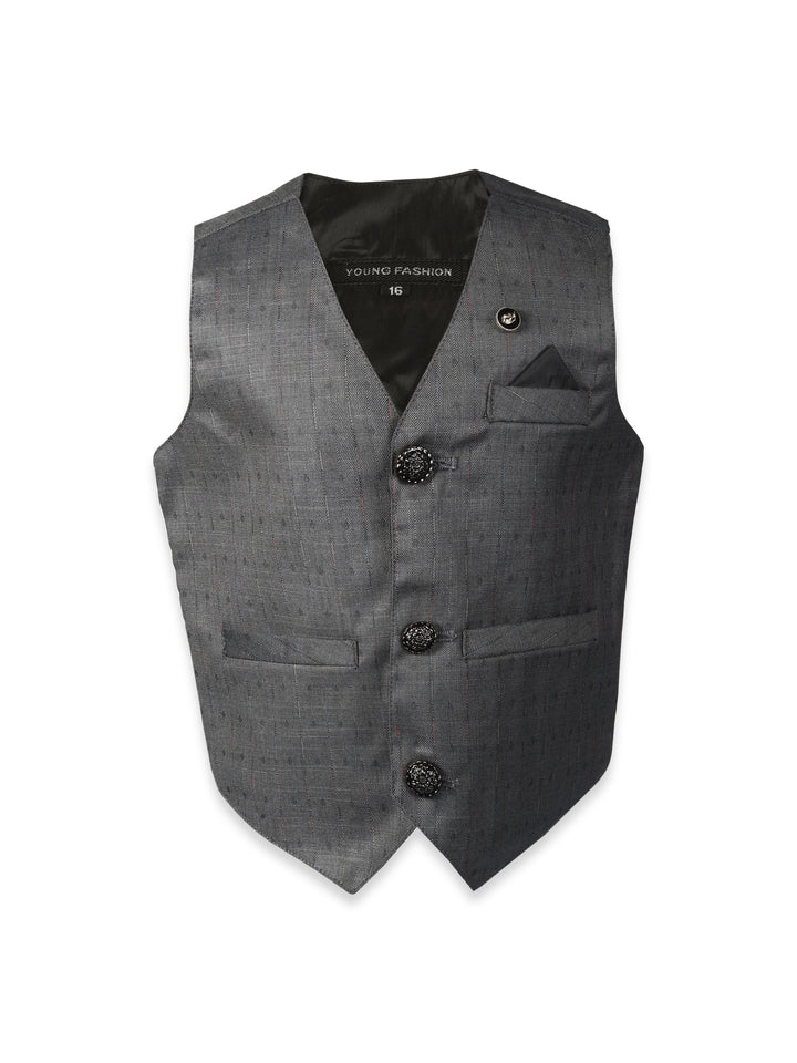 Young Fashion Waist Coat Without Collar #200-20 (S-24)