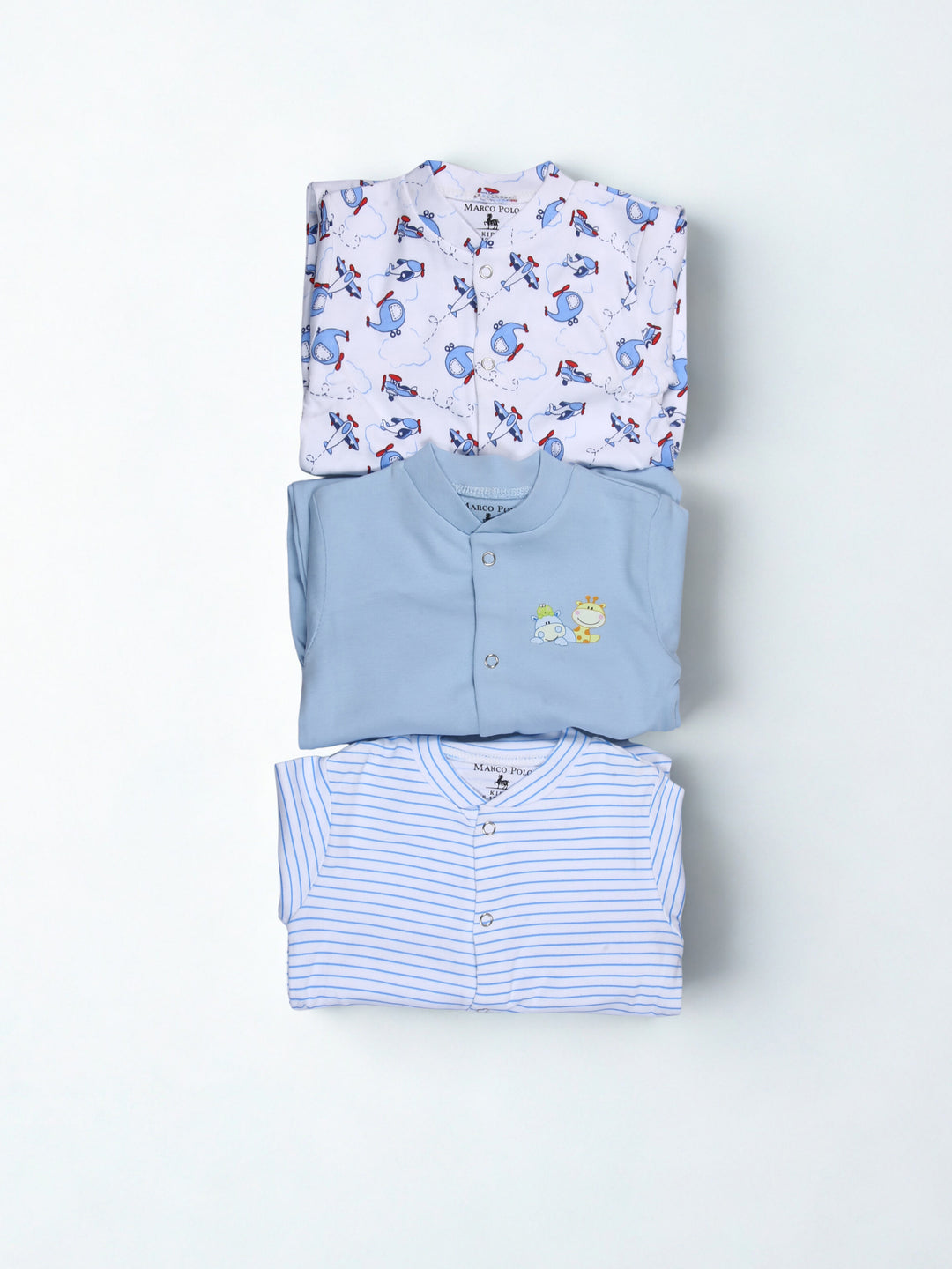 Marco Polo Baby Sleep Suit Without Socks 3PK (S-24)