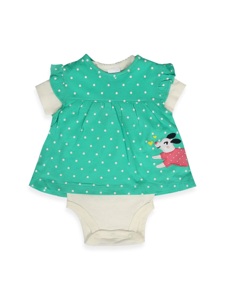 Mini Cloud Girls H/S Frock Suit 3Pcs #05 (S-24)