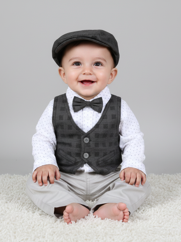 Bingobhoom Boys H/S Romper Waist Coat Style #06 (S-24)