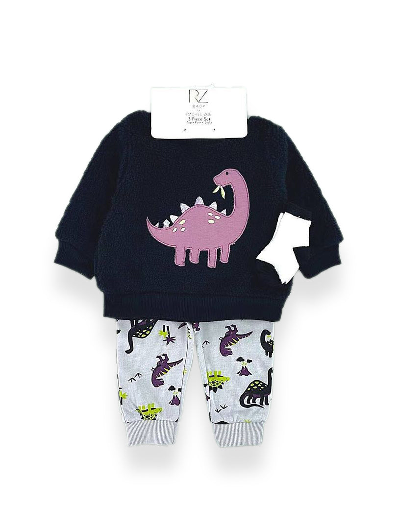 Rachel Zoe Baby Pajama Suit 3Pcs L/S #03 (W-24)