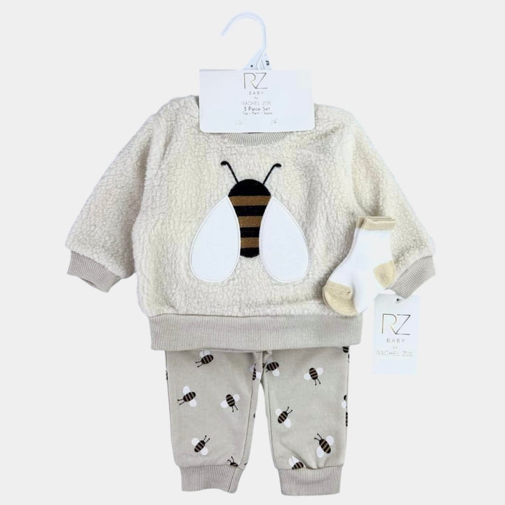 Rachel Zoe Baby Pajama Suit 3Pcs L/S #03 (W-24)