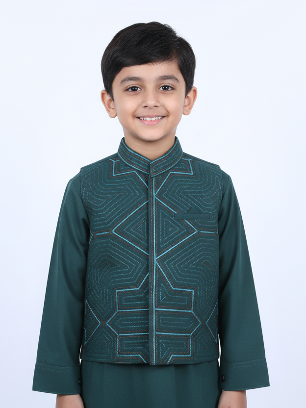 Tony Land Boys Chotu Shalwar Suit 3Pcs #25-701 (SS-25)