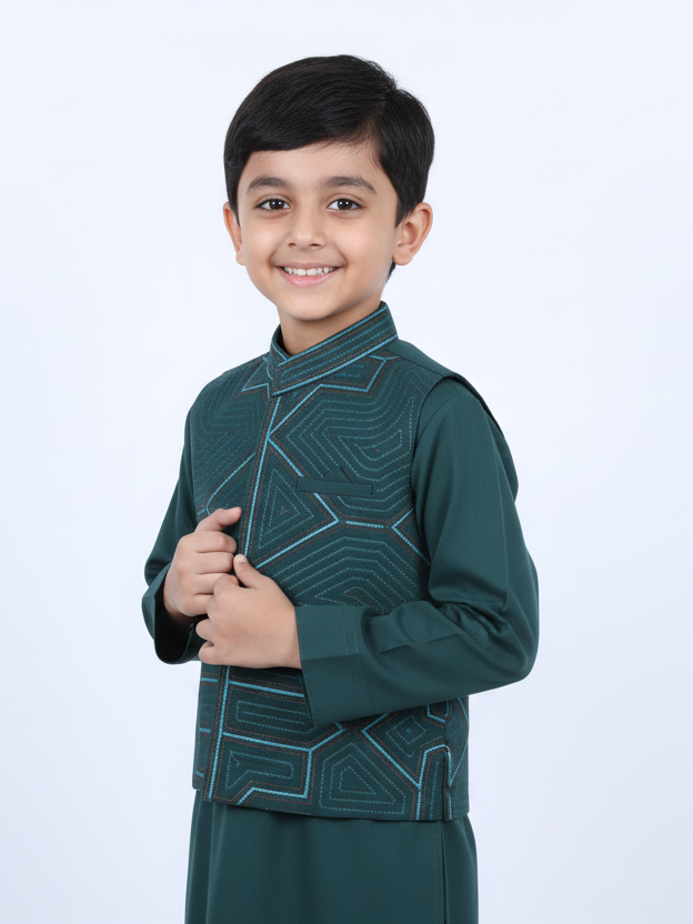 Tony Land Boys Chotu Shalwar Suit 3Pcs #25-701 (SS-25)