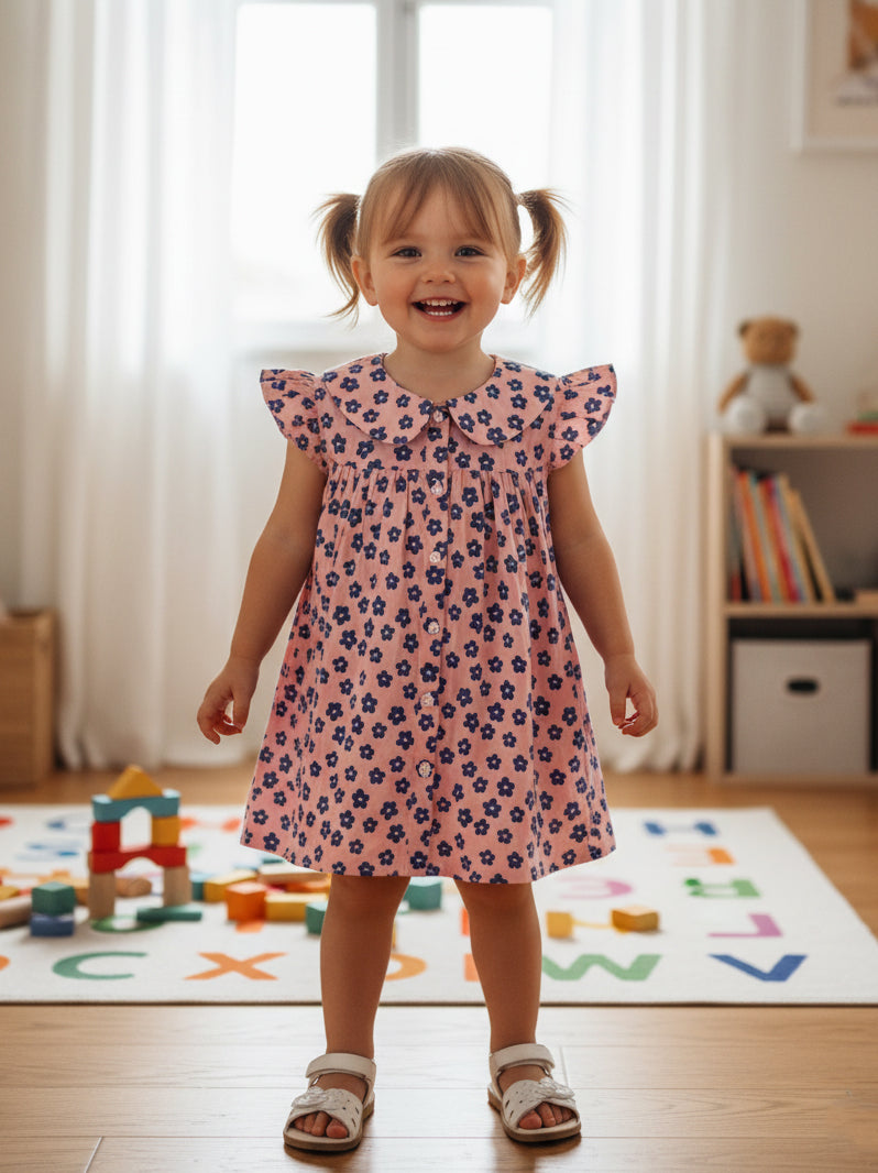 We Wonder Girls Cotton Frock C/S #WTG-014 (SS-25)