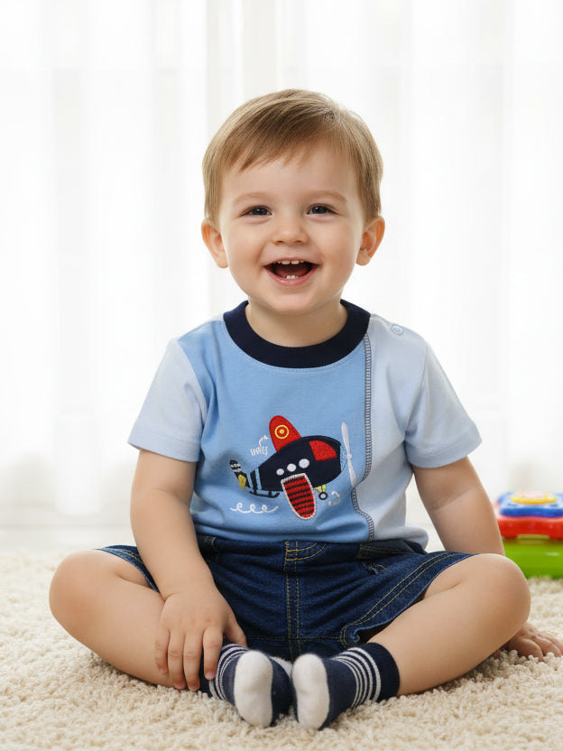 Mon Caramel Boys Knicker Suit H/S #01009 (S-25)