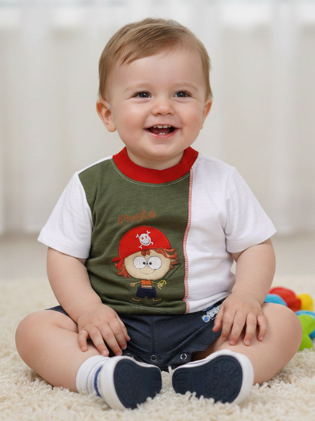 Mon Caramel Boys Knicker Suit H/S #J-0977 (S-25)