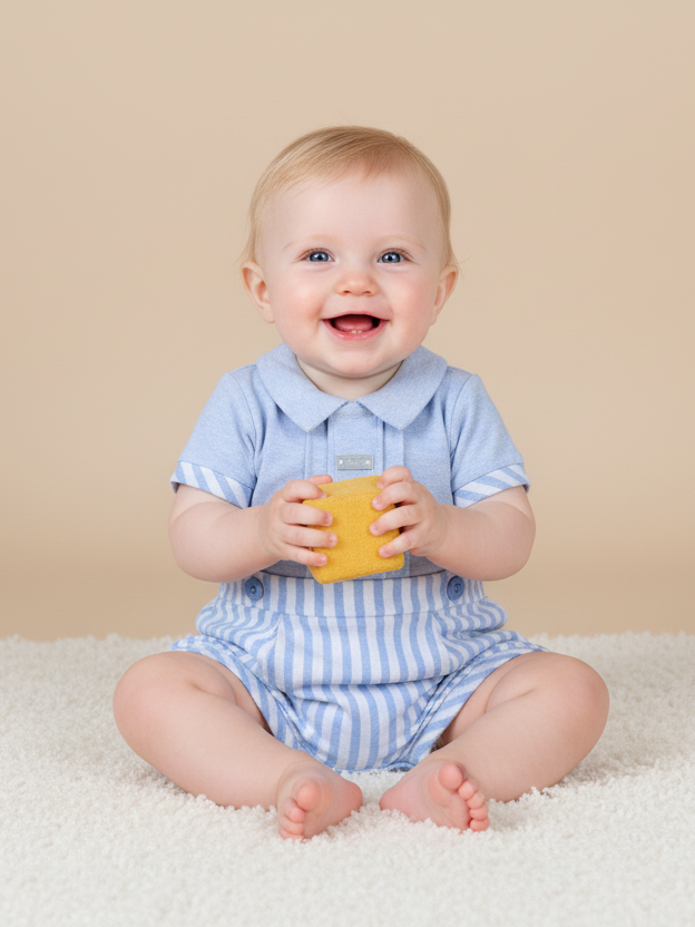 Mintini Boys Romper H/S #2408 (S-25)