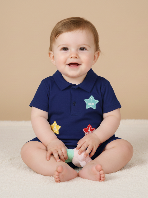 Wonder chil Boys Romper H/S #247-040 (S-25)
