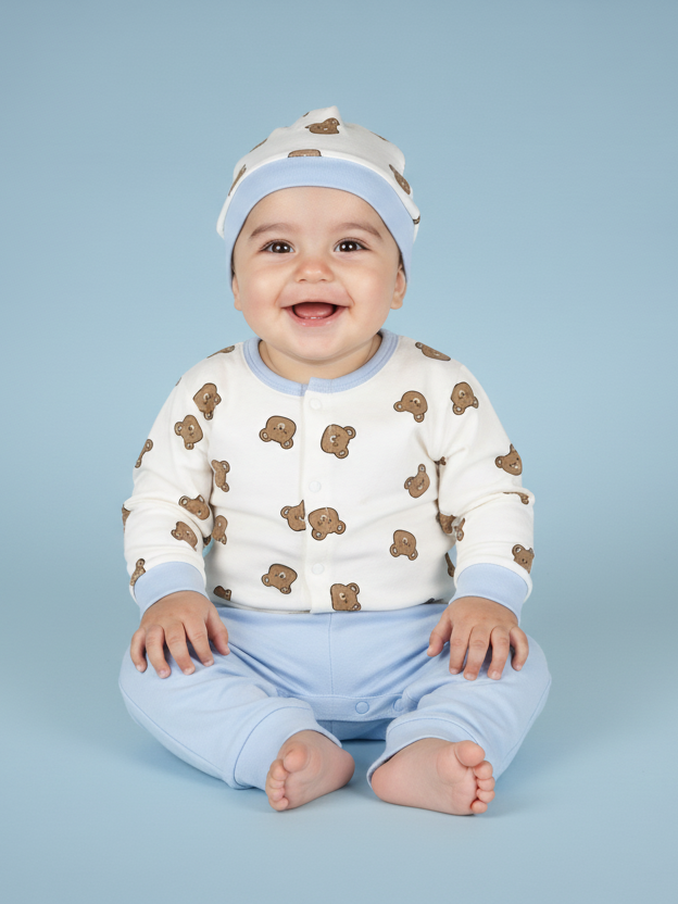 Wonder Child Boys Pajama Suit H/S #244-007 (S-25)