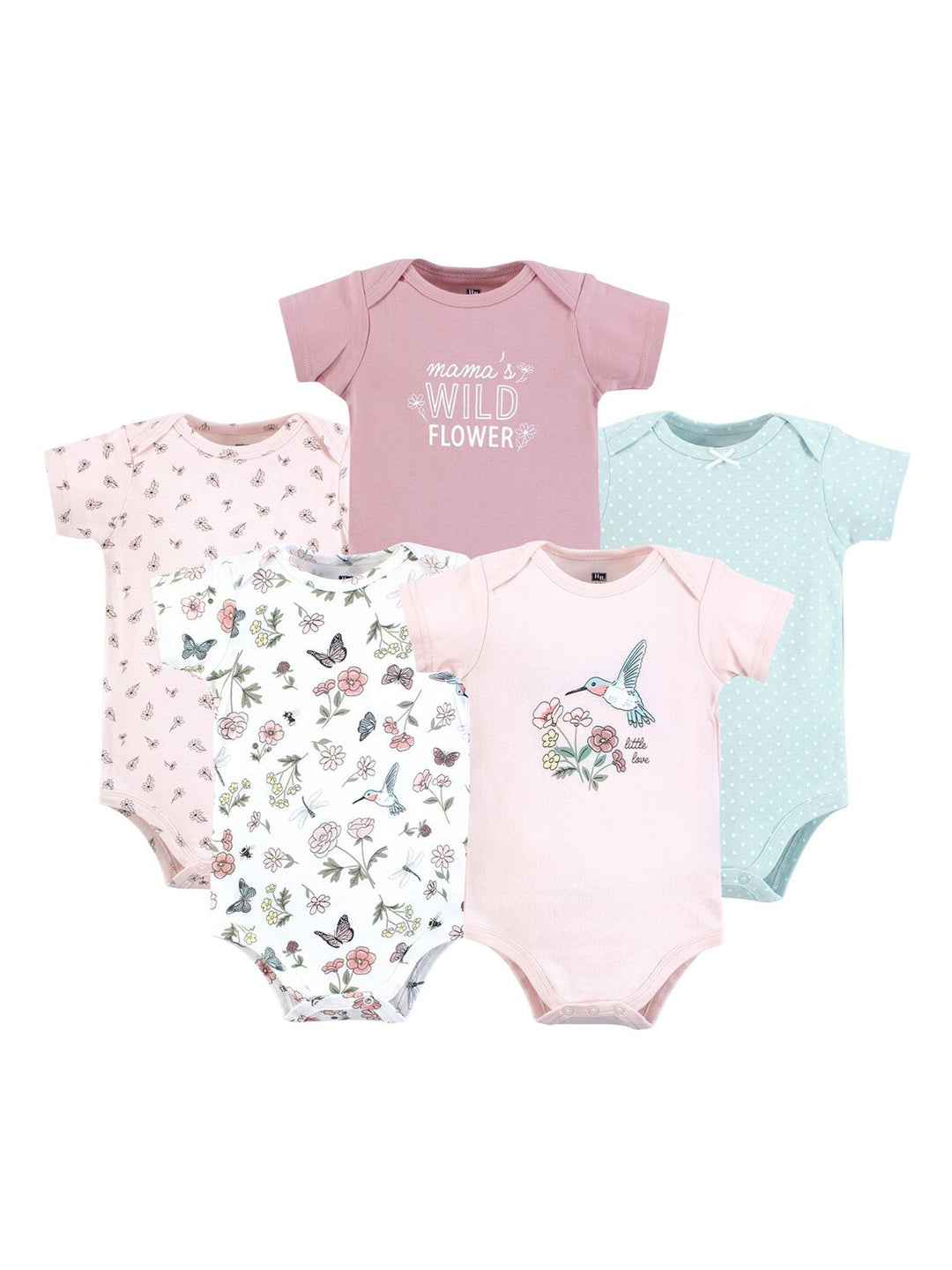 Hudson Girls Body Suit H/L 5Pk Hanger #28500 (S-25)