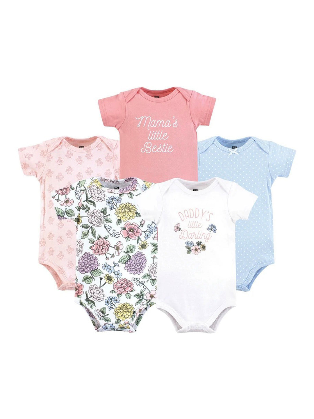 Hudson Girls Body Suit H/L 5Pk Hanger #28484 (S-25)
