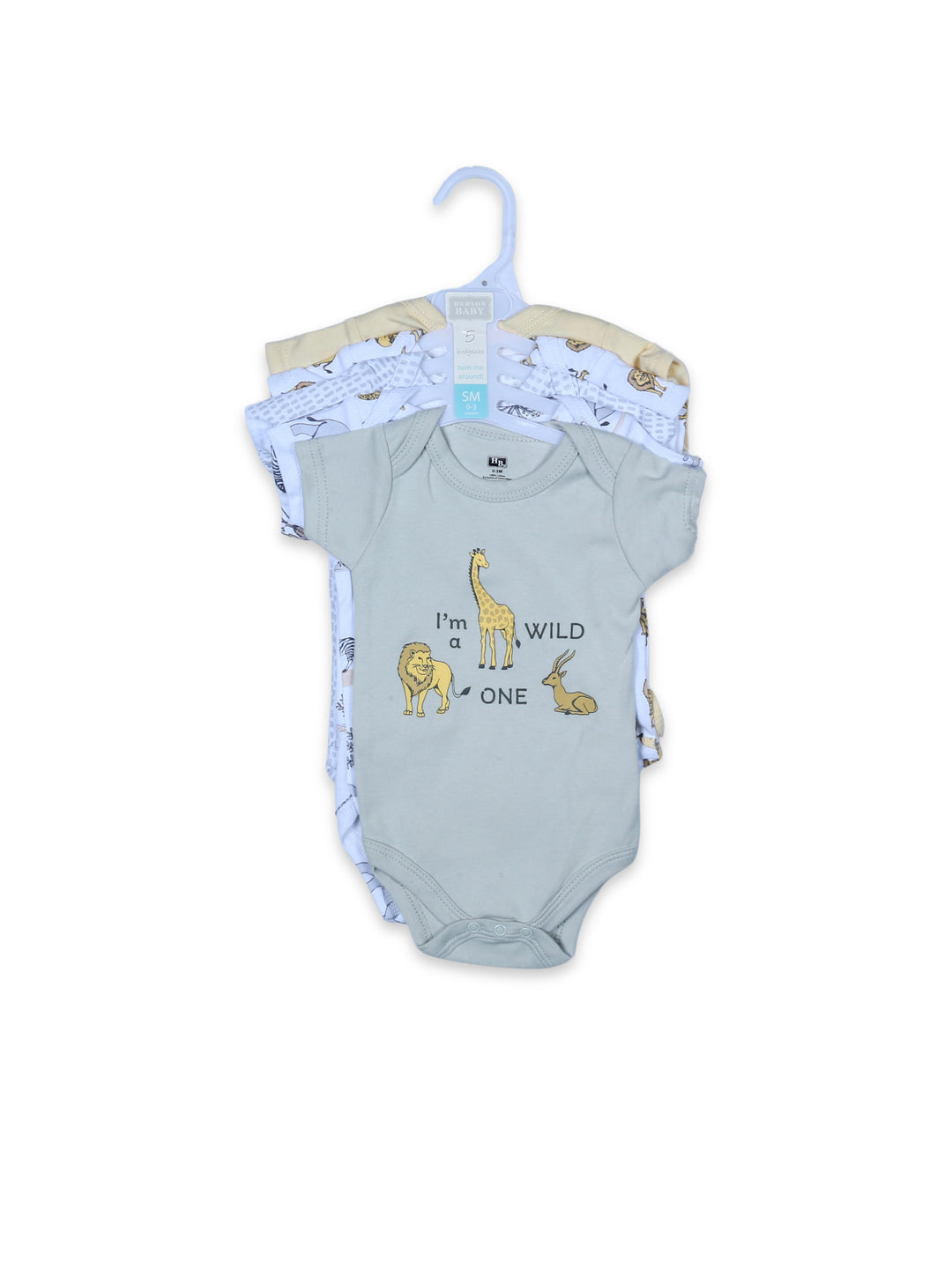 Hudson Boy Body Suit H/L 5Pk Hanger #28409 (S-25)