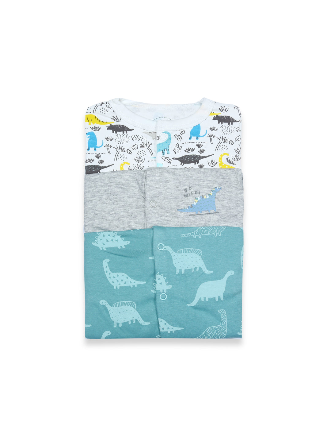 Mama & Papa Baby Sleep Suit L/S 3Pk #01 (S-25)