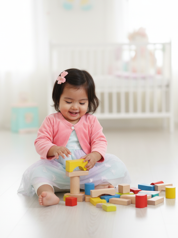 Wonder Child Girls Fancy Frock Suit 3Pcs #281-019 (W-25)
