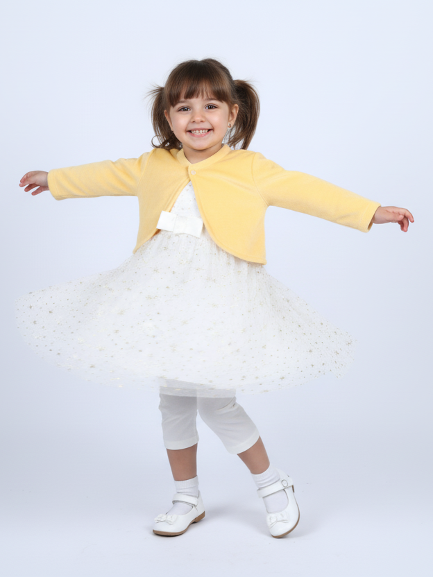 Wonder Child Girls Fancy Frock Suit 3Pcs #281-002 (W-25)