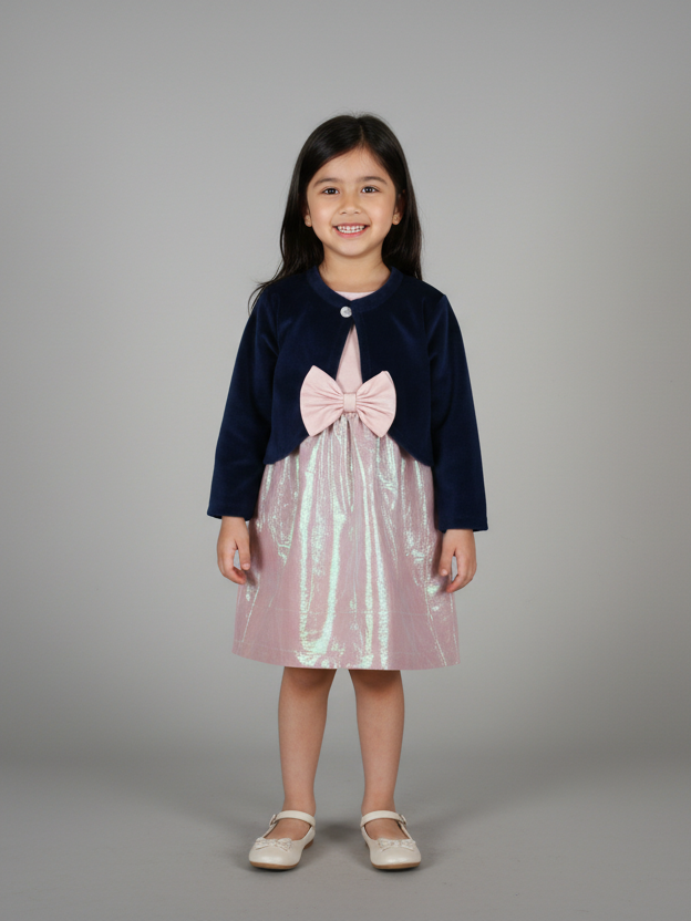 Wonder Child Girls Fancy Frock Suit 3Pcs #281-005 (W-25)