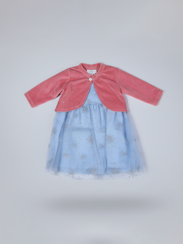 Wonder Child Girls Fancy Frock Suit 3Pcs #281-004 (W-25)