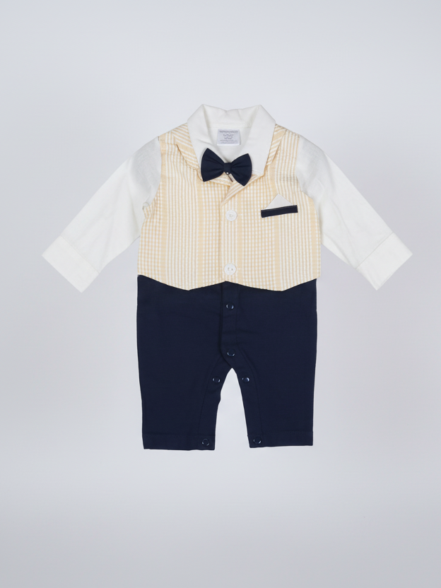 Wonder Child Boys Formal Romper L/S #281-031 (W-25)