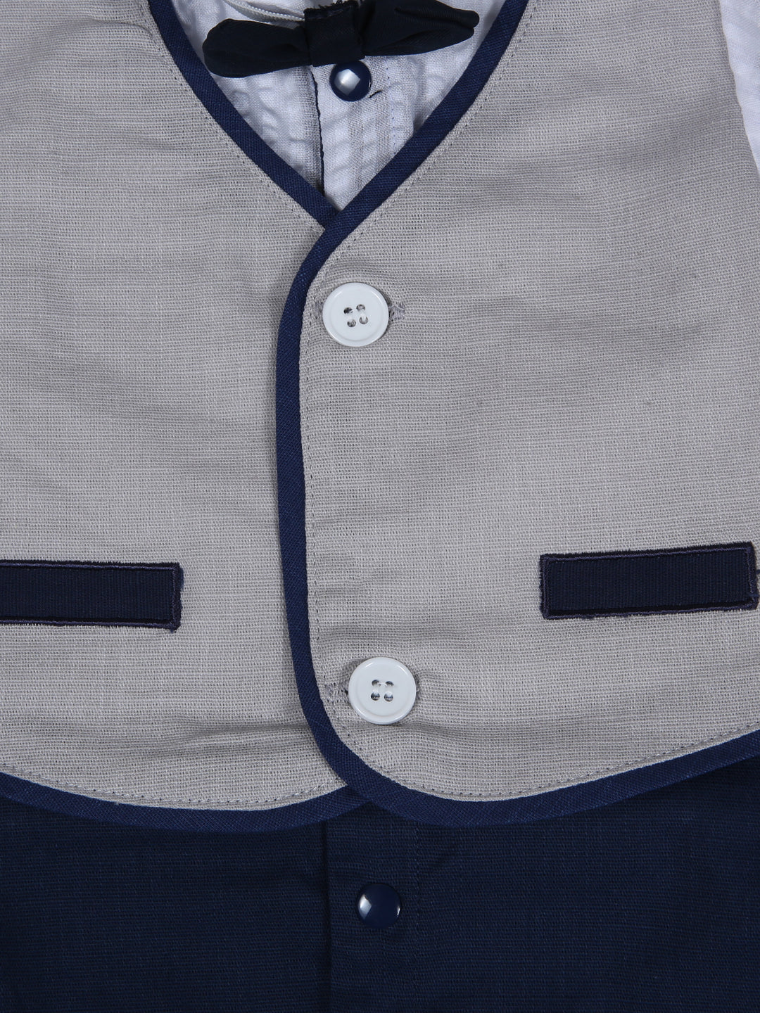 Wonder Child Boys Formal Romper L/S #281-028 (W-25)