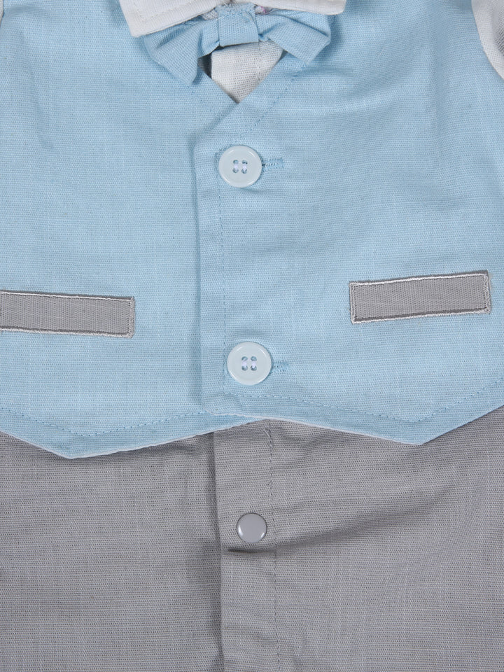 Wonder Child Boys Formal Romper L/S #281-032 (W-25)