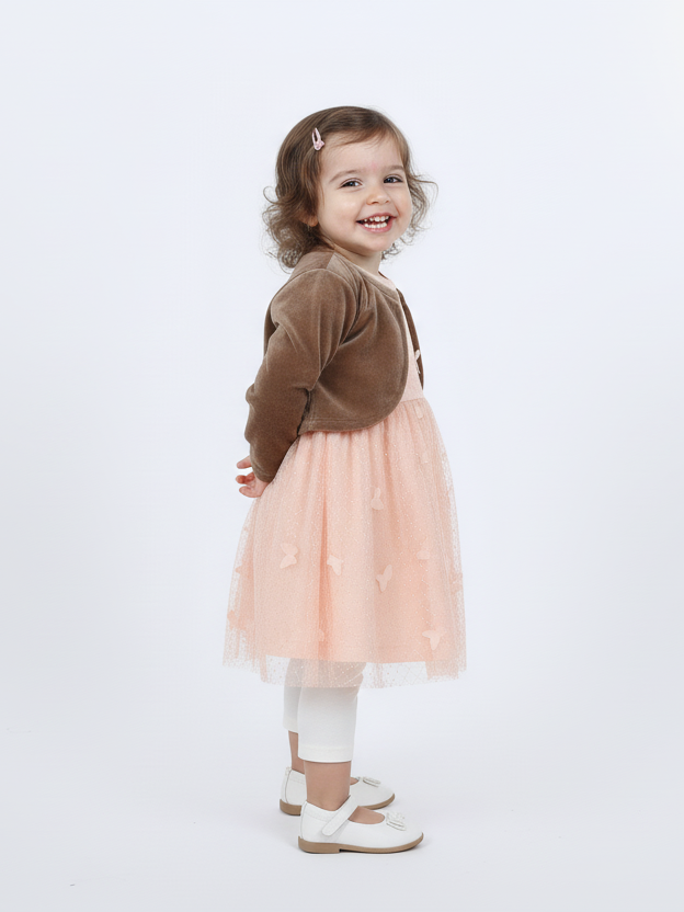 Wonder Child Girls Fancy Frock Suit 3Pcs #281-003 (W-25)