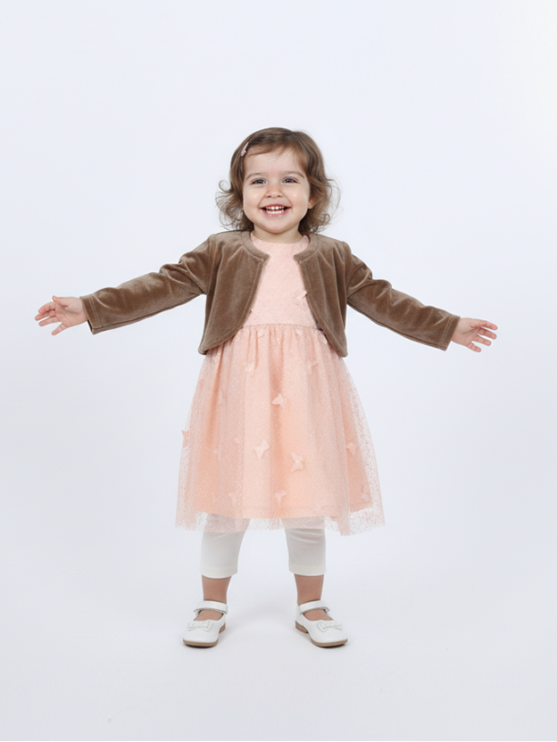 Wonder Child Girls Fancy Frock Suit 3Pcs #281-003 (W-25)