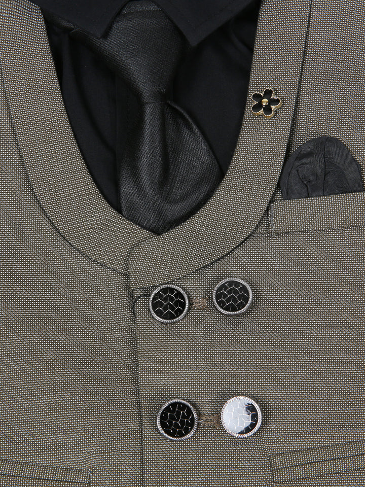 Young Fashion Boys Waist Coat Suit #2025-06 (W-25)