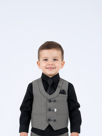 Young Fashion Boys Waist Coat Suit #2025-06 (W-25)